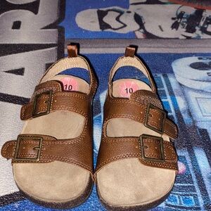 OshKosh B'gosh Tan and Brown Kids Sandals